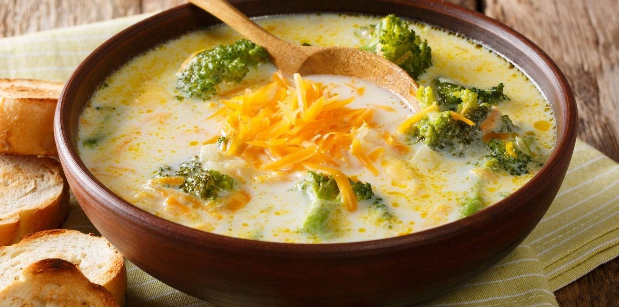 Сырный суп из брокколи